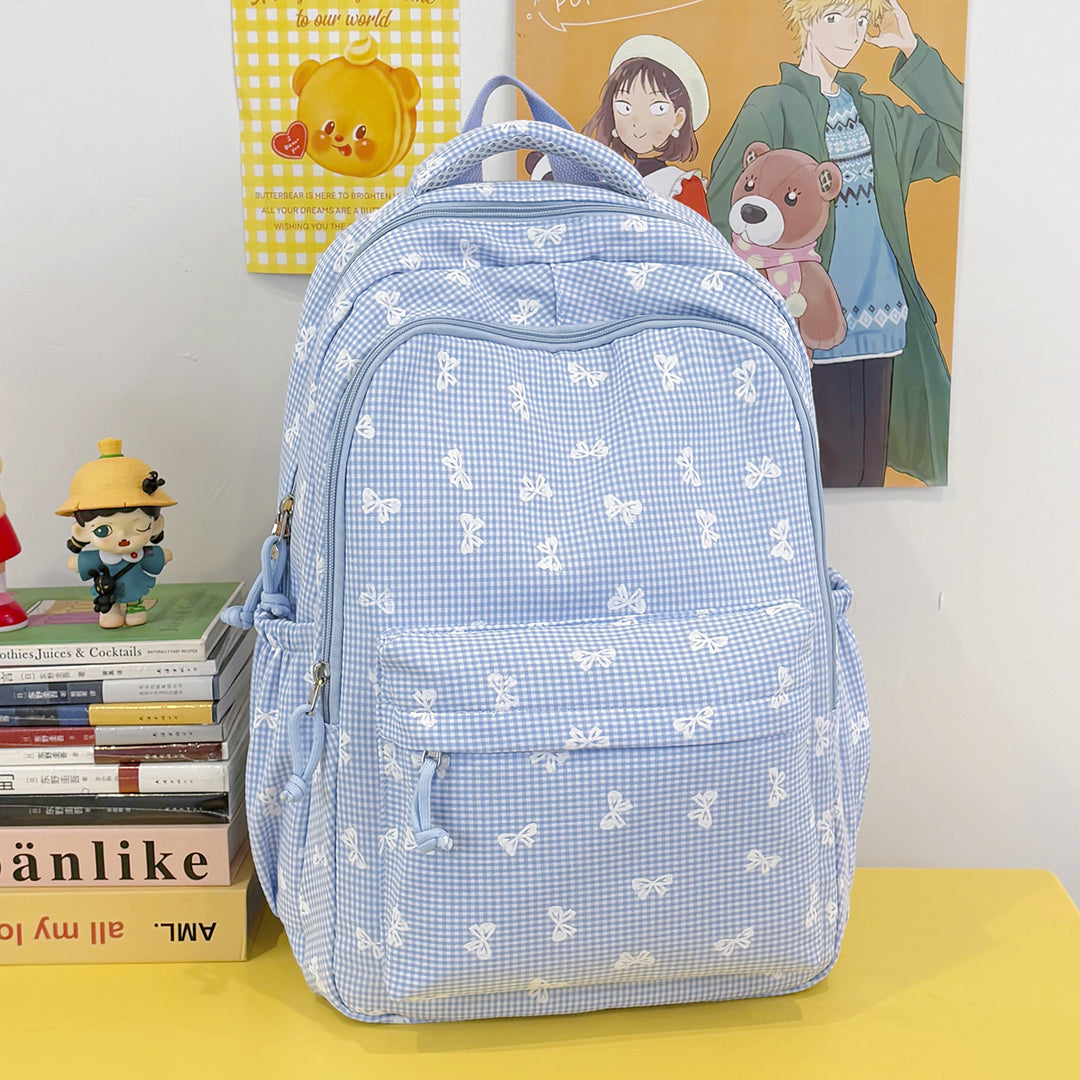 Cute Bow-Embellished Casual Backpack Stornfield