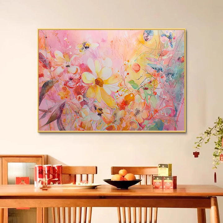 Floral Watercolor Art Canvas