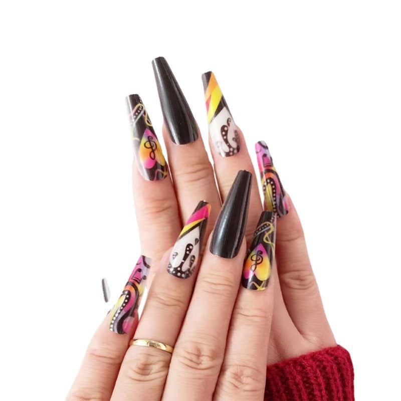 Artistic Music-Themed Nail Art Stornfield