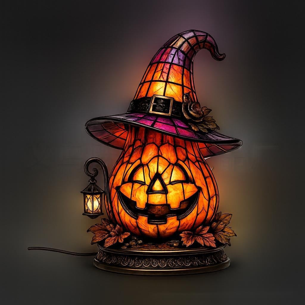 Halloween-Themed Witch Hat Table Lamp Stornfield