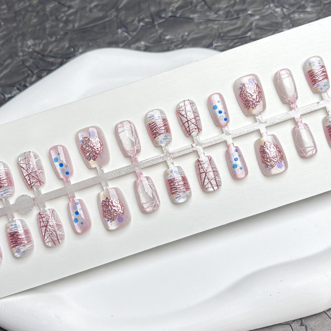 Premium Decorative Press-On Nail Art