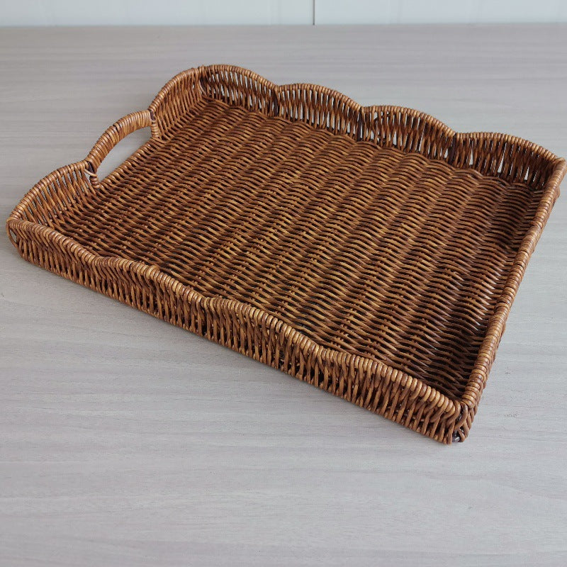 Elegant Woven Serving Tray Stornfield
