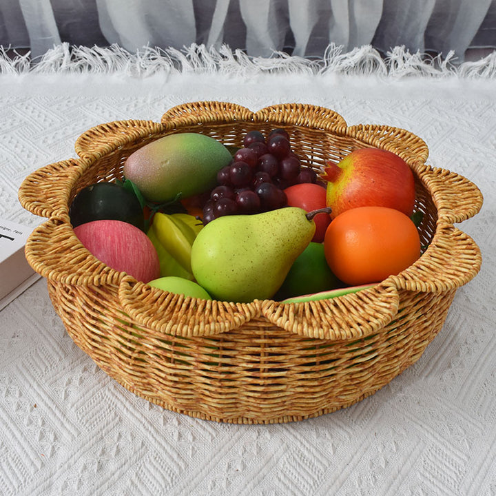 Decorative Woven Flower-Shaped Basket Stornfield