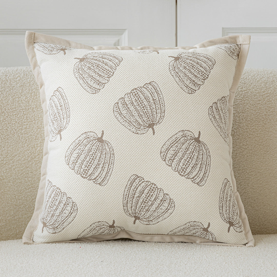 Decorative cushion with fine plant pattern