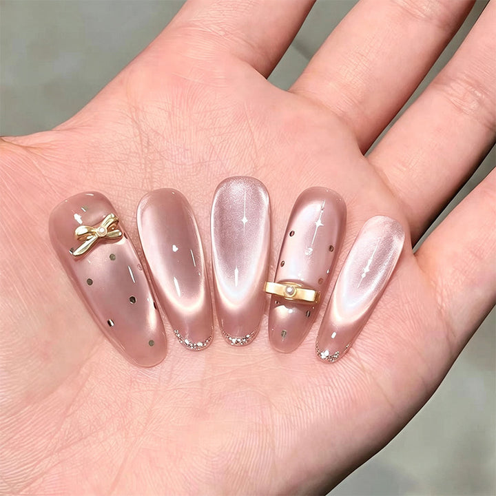 Nail art set with elegant glitter accents Stornfield