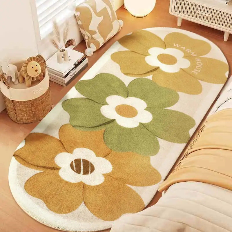 Floral Shaped Area Rug