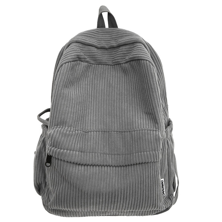 Corduroy Textured School Backpack Stornfield