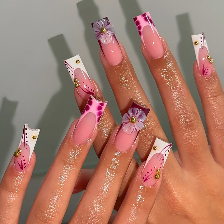 Premium Floral Nail Art Extensions Stornfield