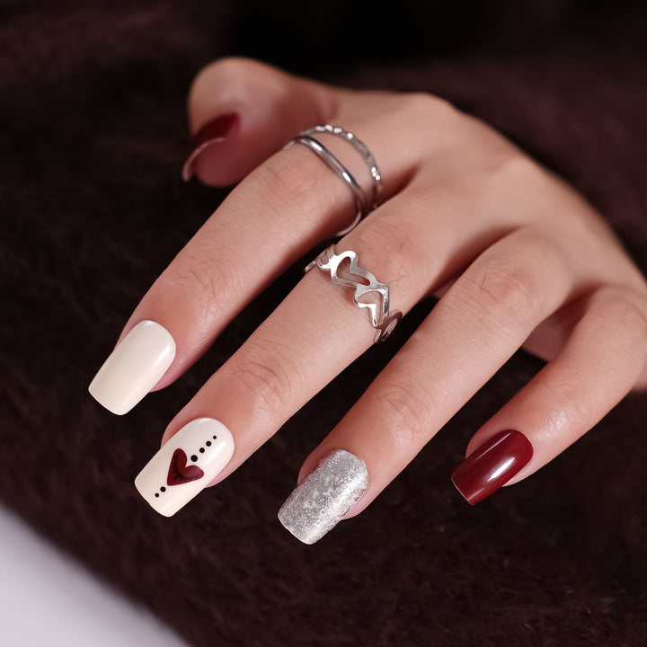 Artificial nails with modern night motif Stornfield