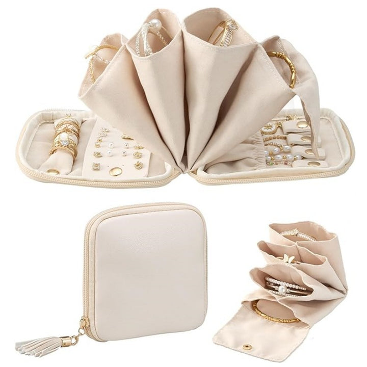 Jewelry Organizer Bag with Multifunctional Interior Layout Stornfield