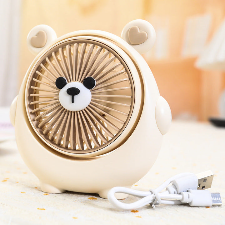 Ladies Portable Mini Hand Fan with Playful Animal Design Stornfield