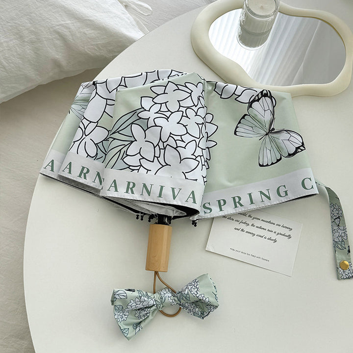 Women's Folding Umbrella with Innovative Floral Design Stornfield