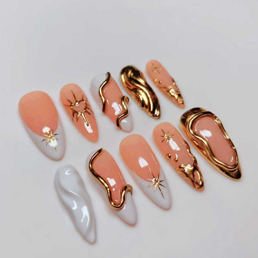 Premium Artistic Press-On Nail Extensions Stornfield