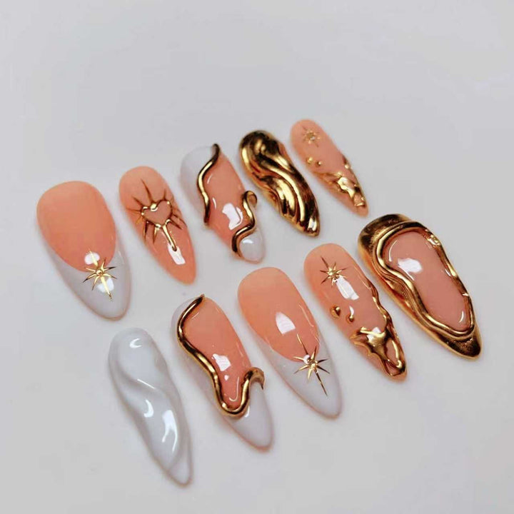 Premium Artistic Press-On Nail Extensions Stornfield