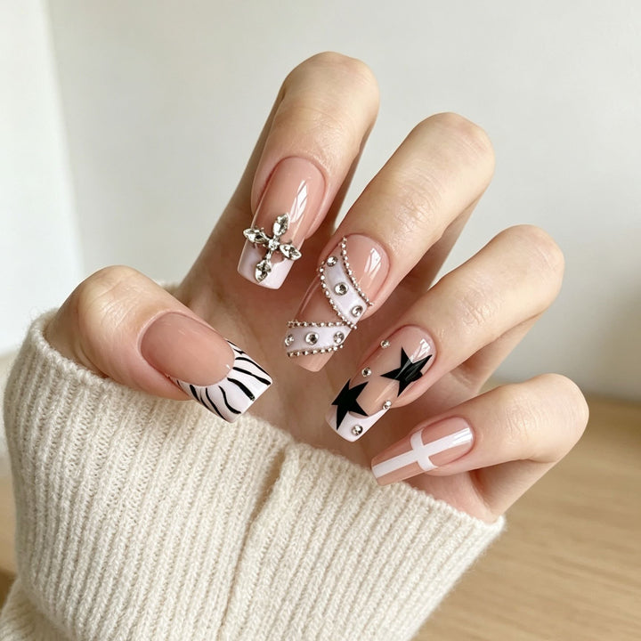 Ornate Decorative Acrylic Nail Enhancements Stornfield