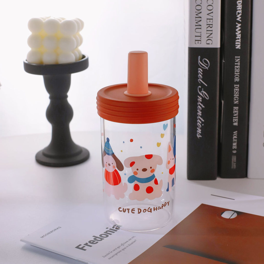 Women creative drinking container with practical silicone surface and playful animal design Stornfield