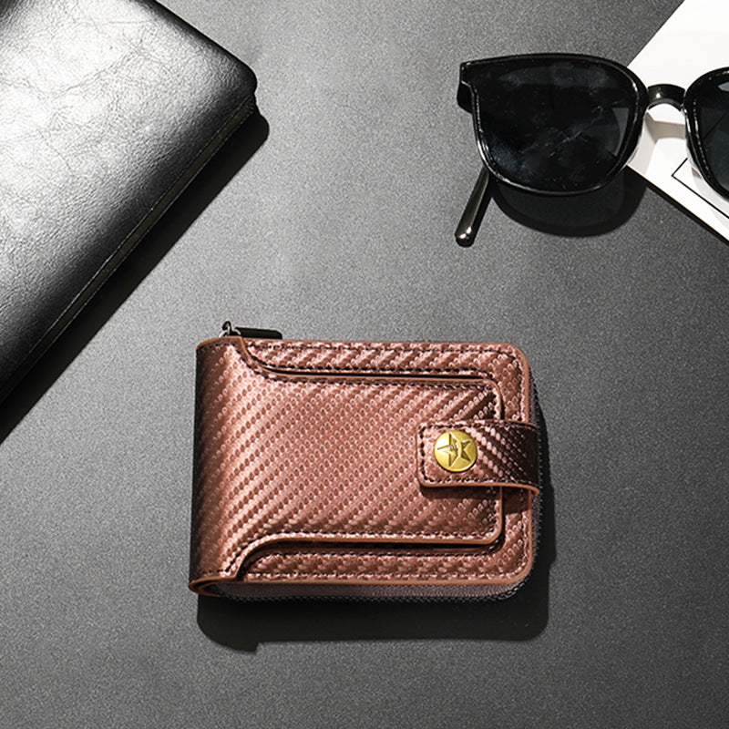 Compact Carbon Fiber Zip Wallet Stornfield