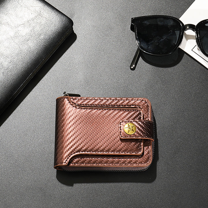 Compact Carbon Fiber Zip Wallet Stornfield