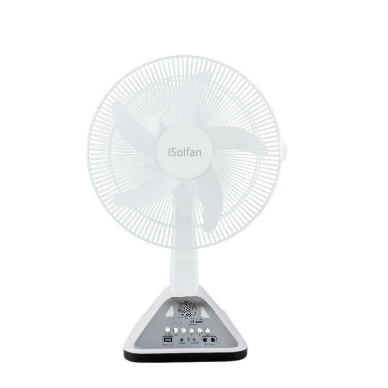 Women Portable Solar Fan with Remote Control and USB Connection Stornfield