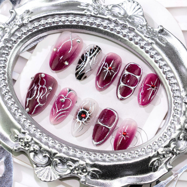 Artistic Glamorous Press-On Nail Set