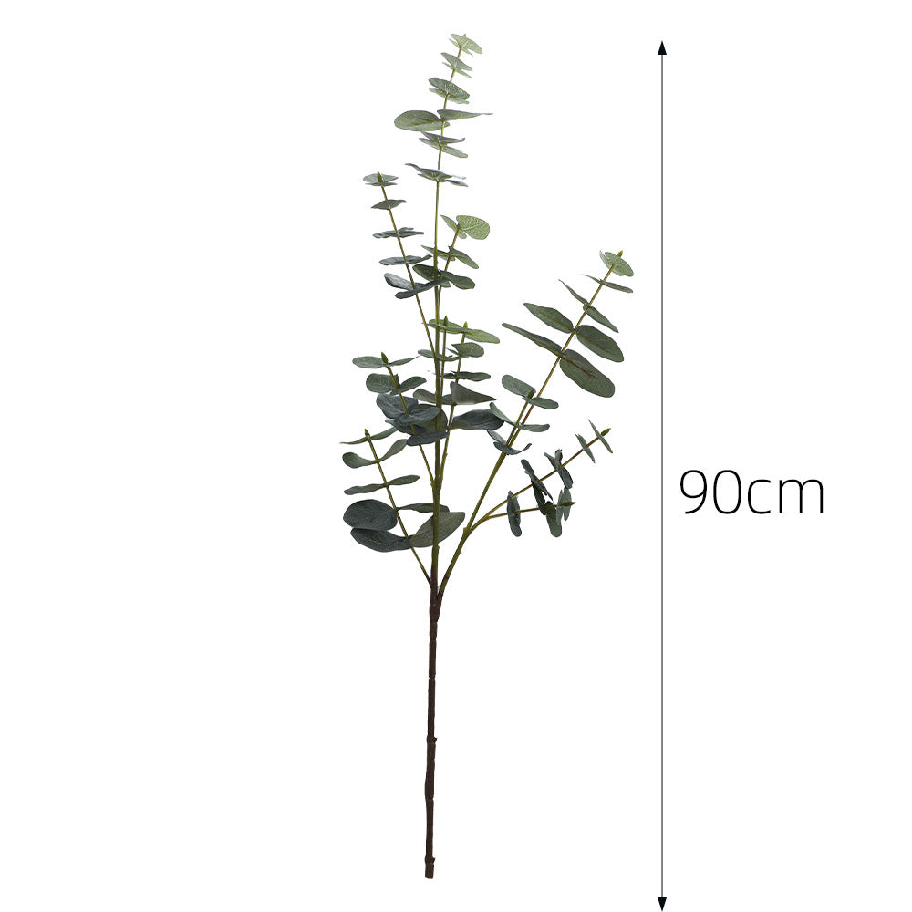 Artificial eucalyptus branch with realistic leaves