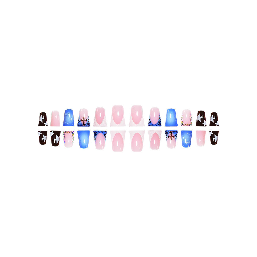 Creative Multi-Design Press-On Nails Stornfield