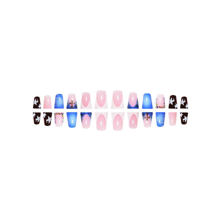 Creative Multi-Design Press-On Nails Stornfield