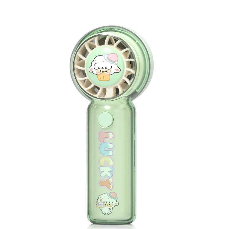 Unisex Portable Hand Fan with Cheerful Cat Design Stornfield