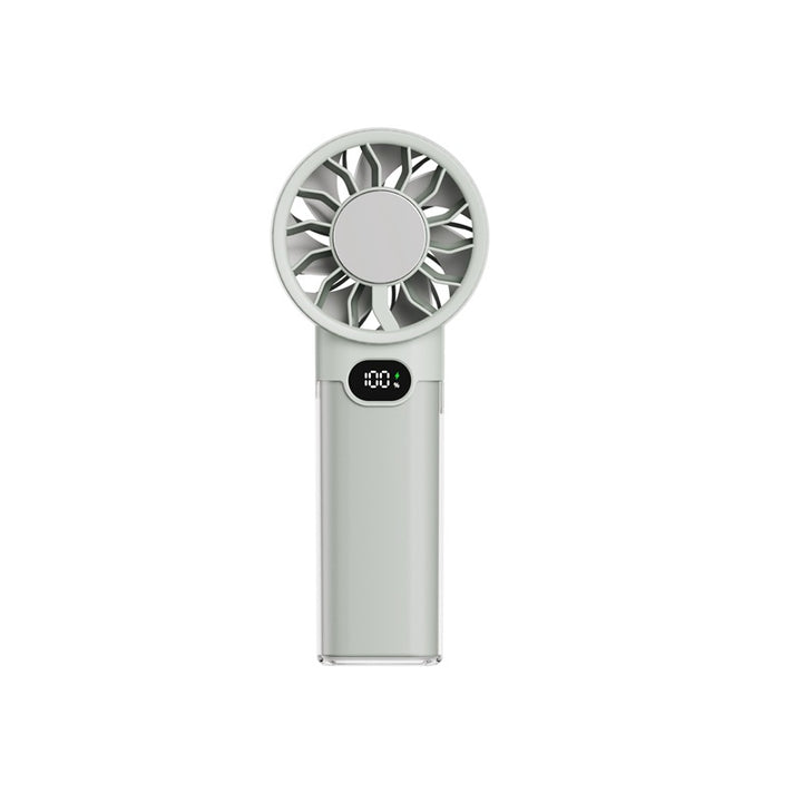 Unisex Handheld Rechargeable Cooling Fan with Smart LED Display Stornfield