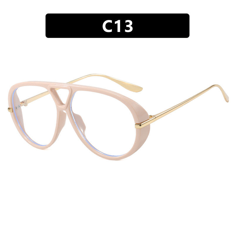 Women's oversized sunglasses with elegant plastic frame and mirrored lenses Stornfield