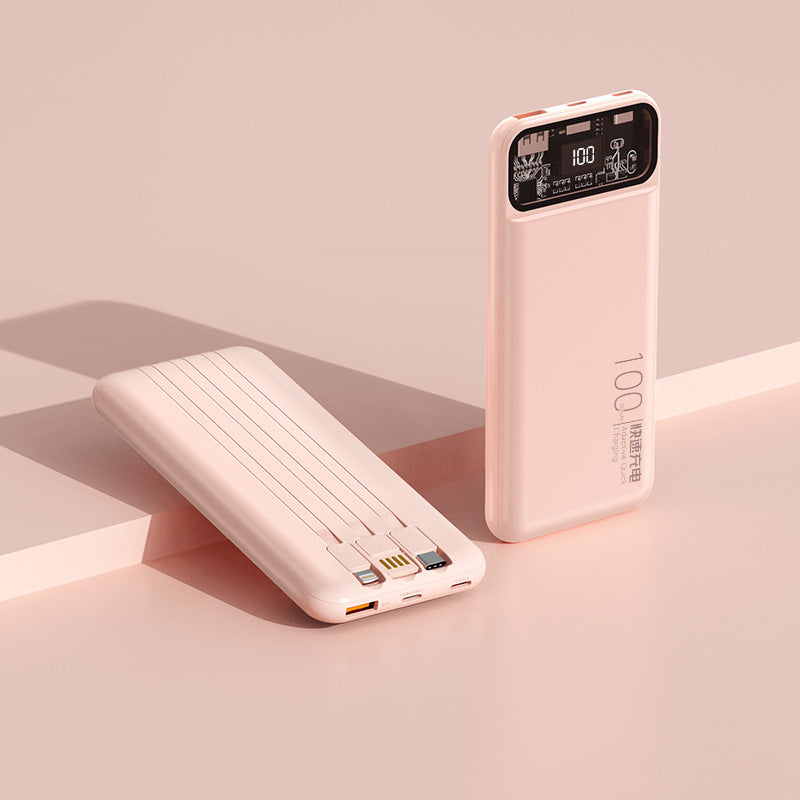 Portable power bank with multifunctional cable system and digital display Stornfield