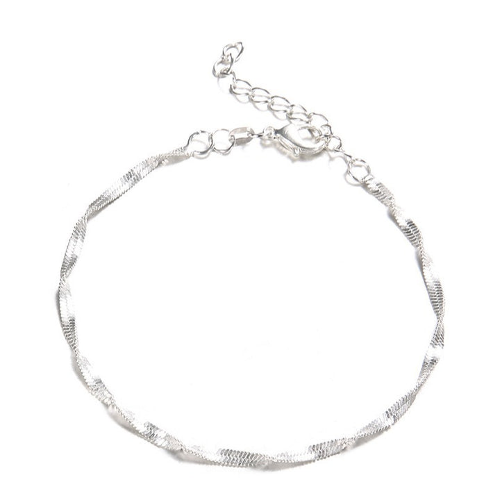 Twisted Silver Chain Bracelet Stornfield