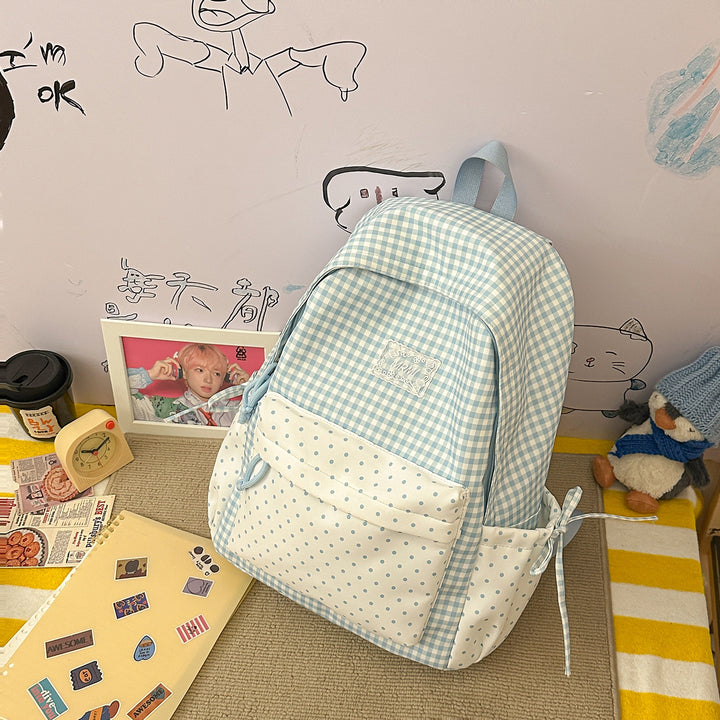 Chic Plaid Backpack Stornfield