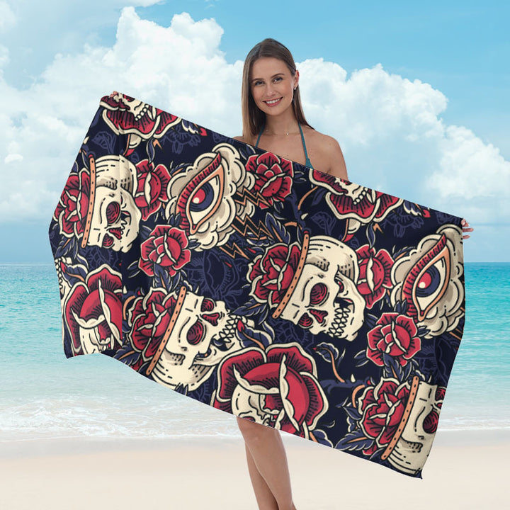 Beach towel with striking surf design Stornfield