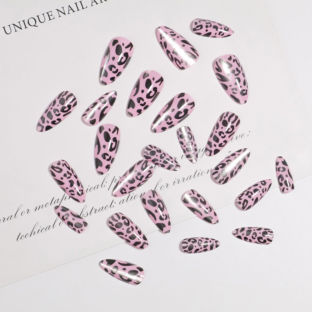Artistic Leopard Print Press-On Nails Stornfield