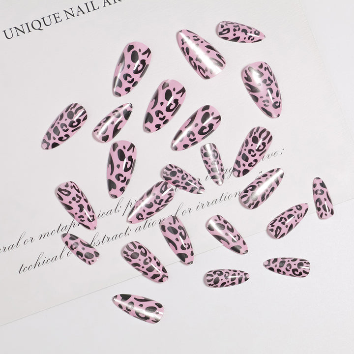 Artistic Leopard Print Press-On Nails Stornfield