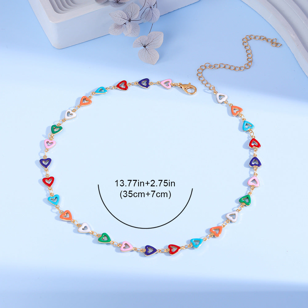 Colorful Heart Charm Anklet Stornfield