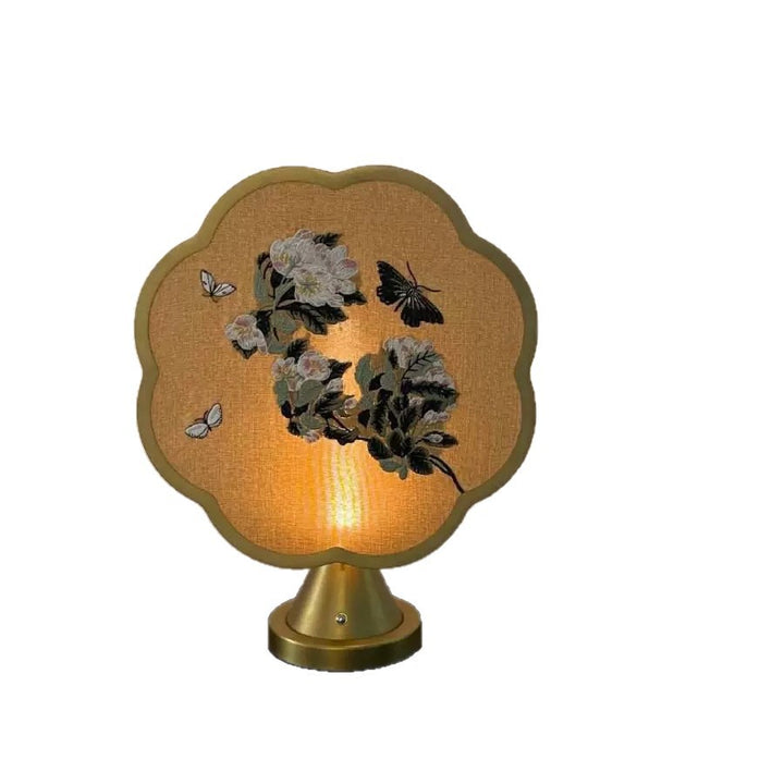 Artistic Embroidered Table Lamp