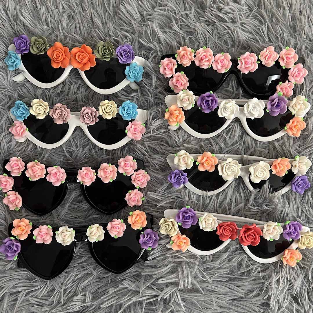 Women Cat-Eye Sunglasses with Floral Decor Stornfield