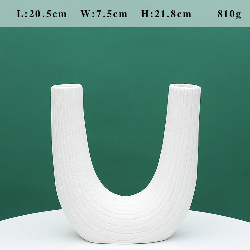 Unique Dual Chamber Ceramic Vase Stornfeild