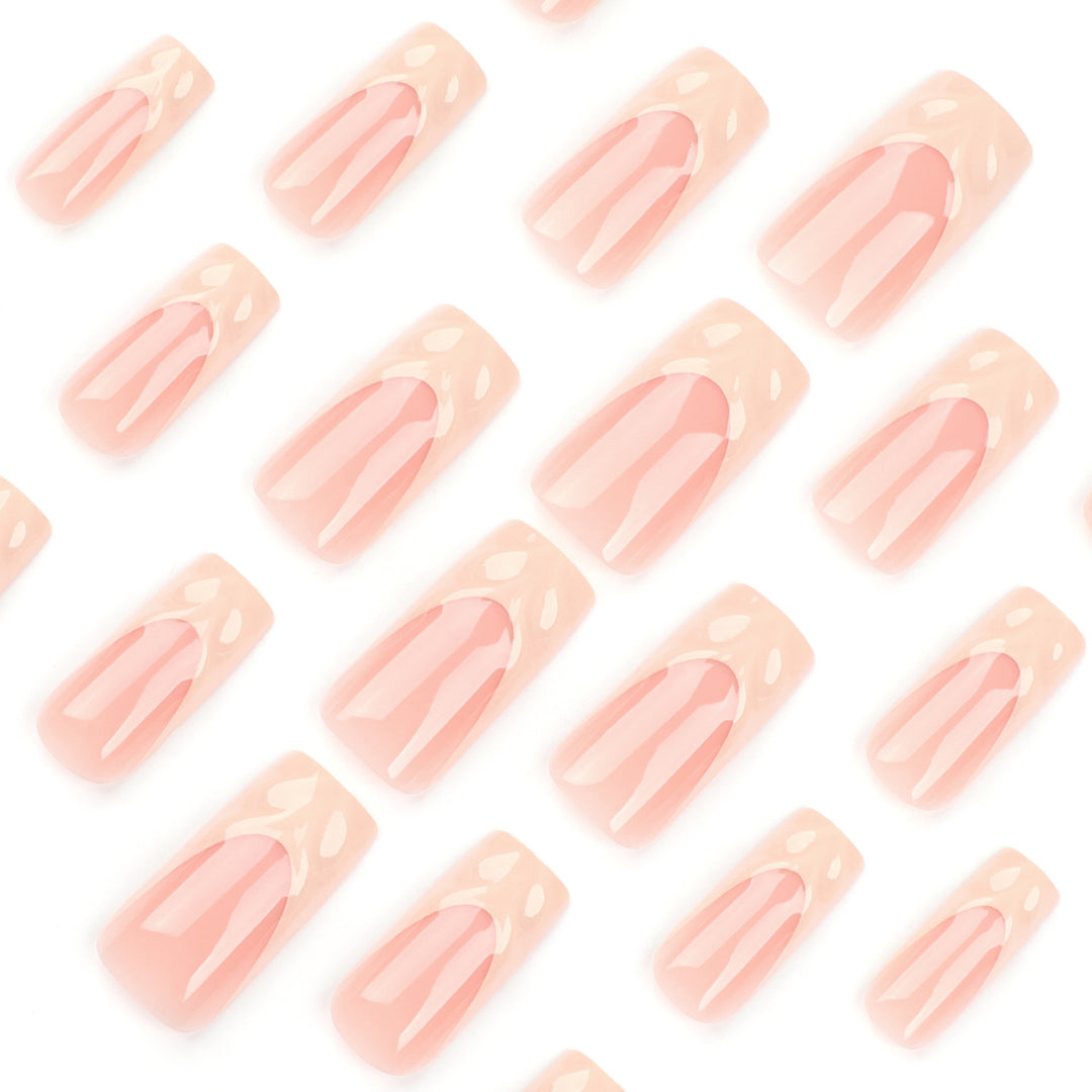 Artificial High-Quality Nail Extensions with Floral Design and Glossy Finish Stornfield