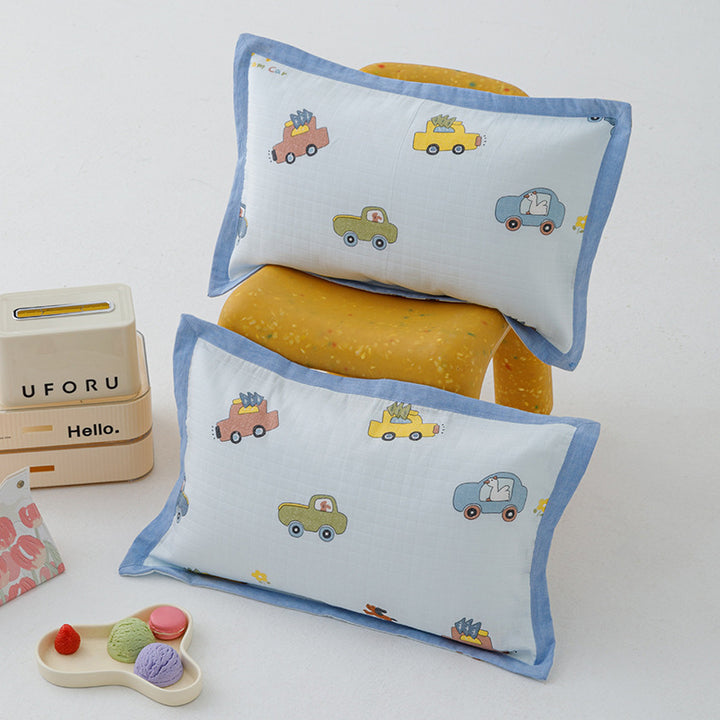 Decorative Cotton Muslin Dinosaur Pillow Cover