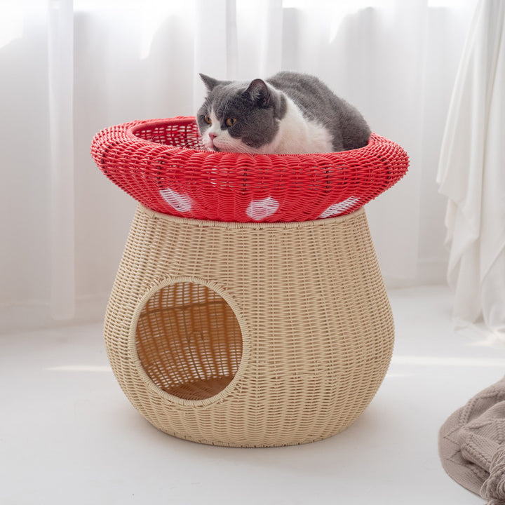 Cat bed with integrated sleeping area Stornfield