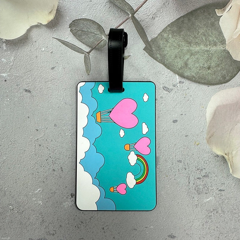 Whimsical Heart Balloon Luggage Tag Stornfield