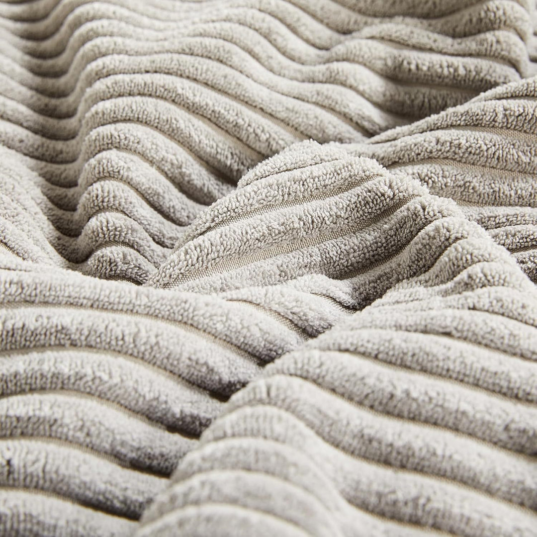 Ribbed Corduroy Textured Throw Pillow Covers