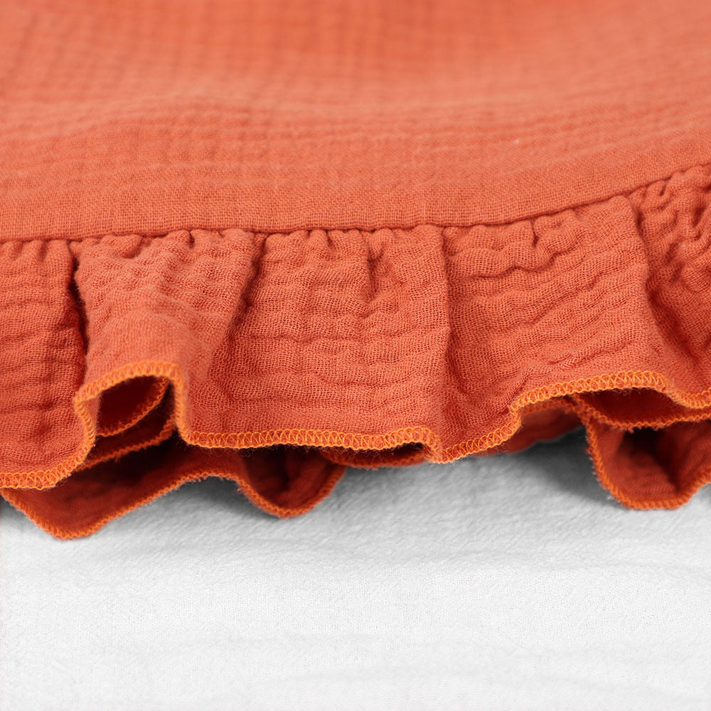 Soft Muslin Blanket with Ruffled Edges Stornfield