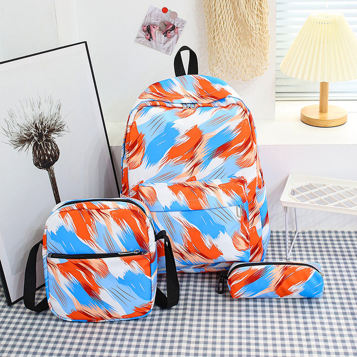Stylish backpack with matching crossbody bag and pencil case Stornfield