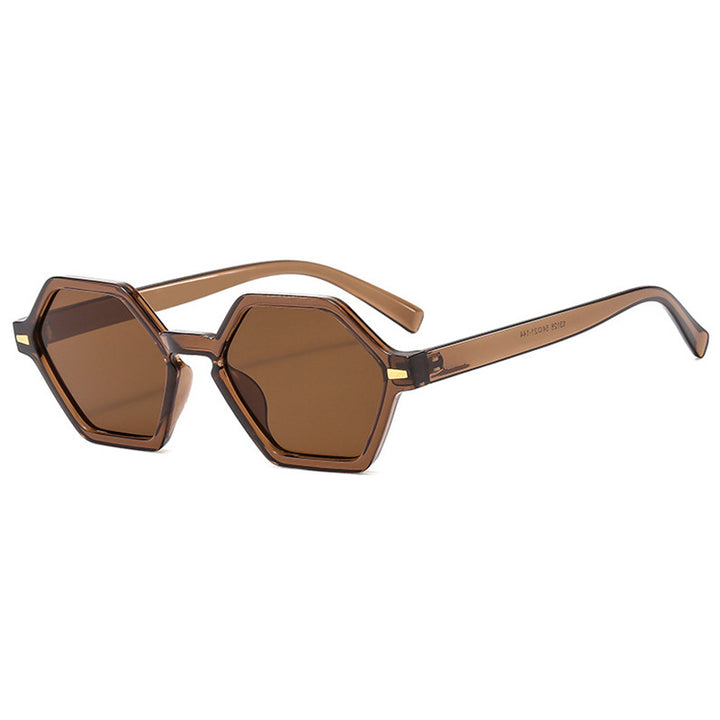 Women's hexagonal sunglasses with fashionable design and UV protection Stornfield