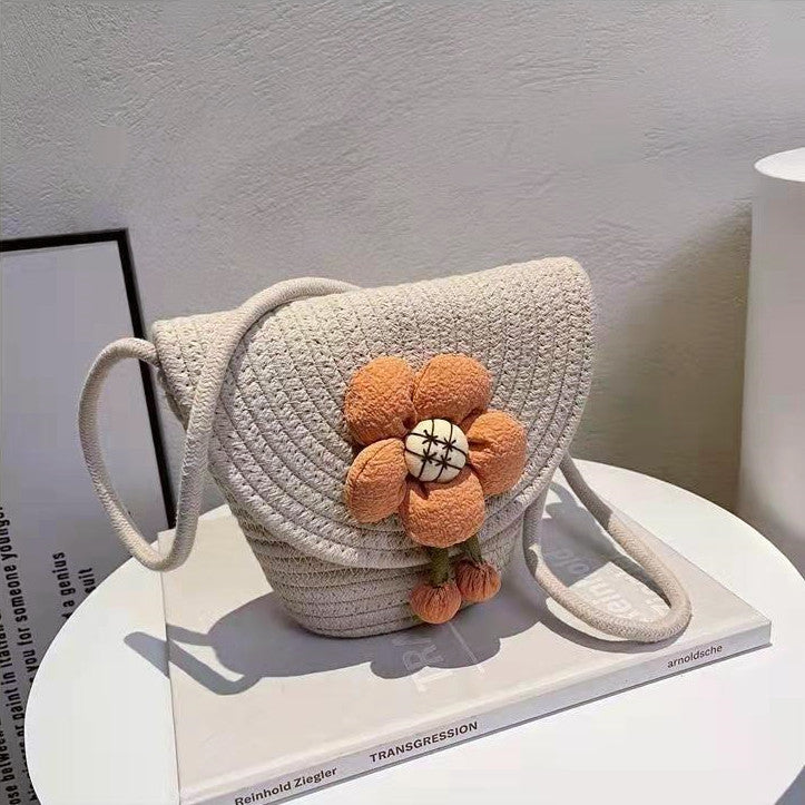 Handbag with 3D flower appliqué Stornfield