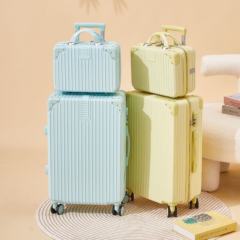 Hard-shell suitcase with double safety lock and flexible interior Stornfield